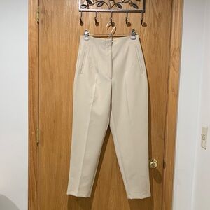 Zara tapered cream trousers